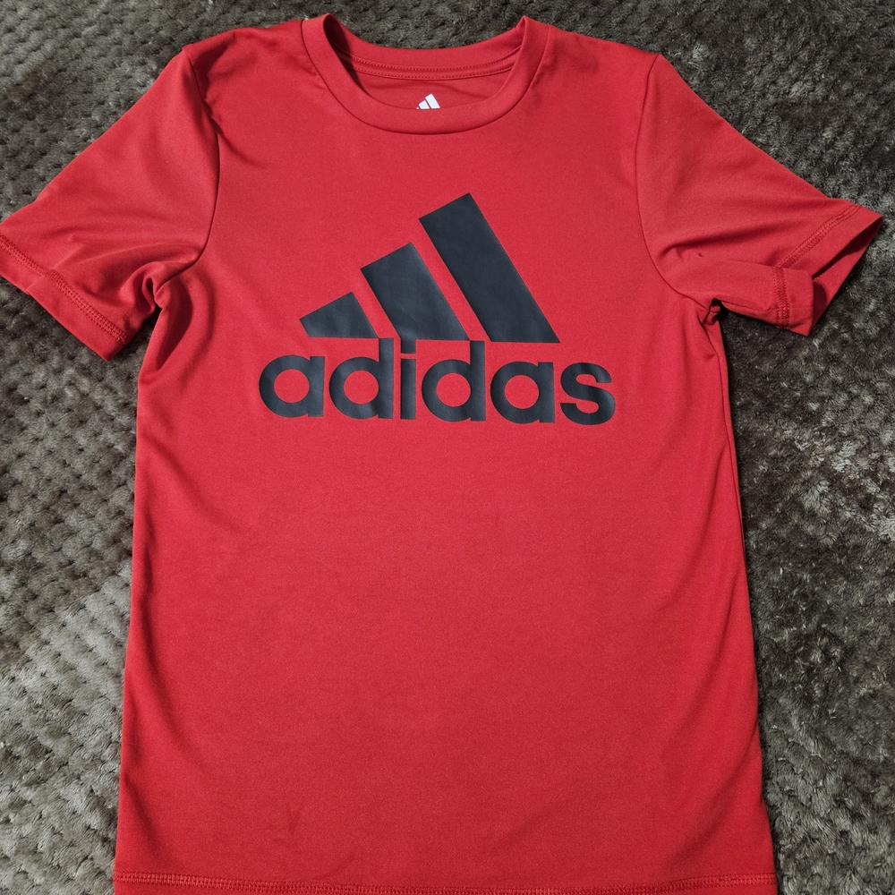 Adidas Kid's Red Logo Tee